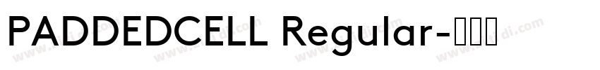 PADDEDCELL Regular字体转换